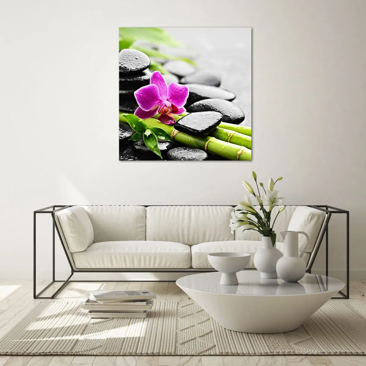 Üveg kép - Nyugodt egyensúlyban - 60x60 cm