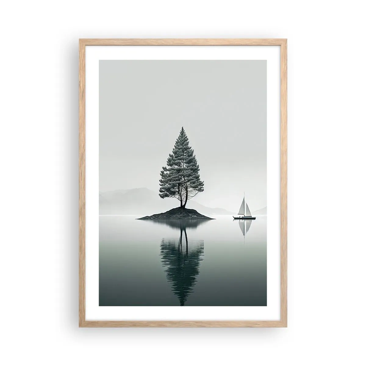 Poszter világos tölgy keretben - Egy álom - 50x70 cm