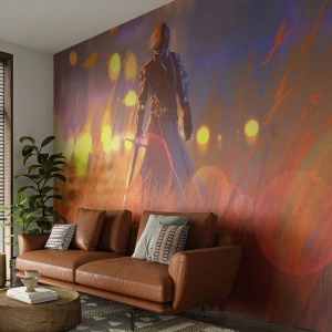 Öntapadós Fotótapéta Deluxe Sticker - Tévedő lovag - Absztrakció, Fantázia, Harcos - 350x256 cm