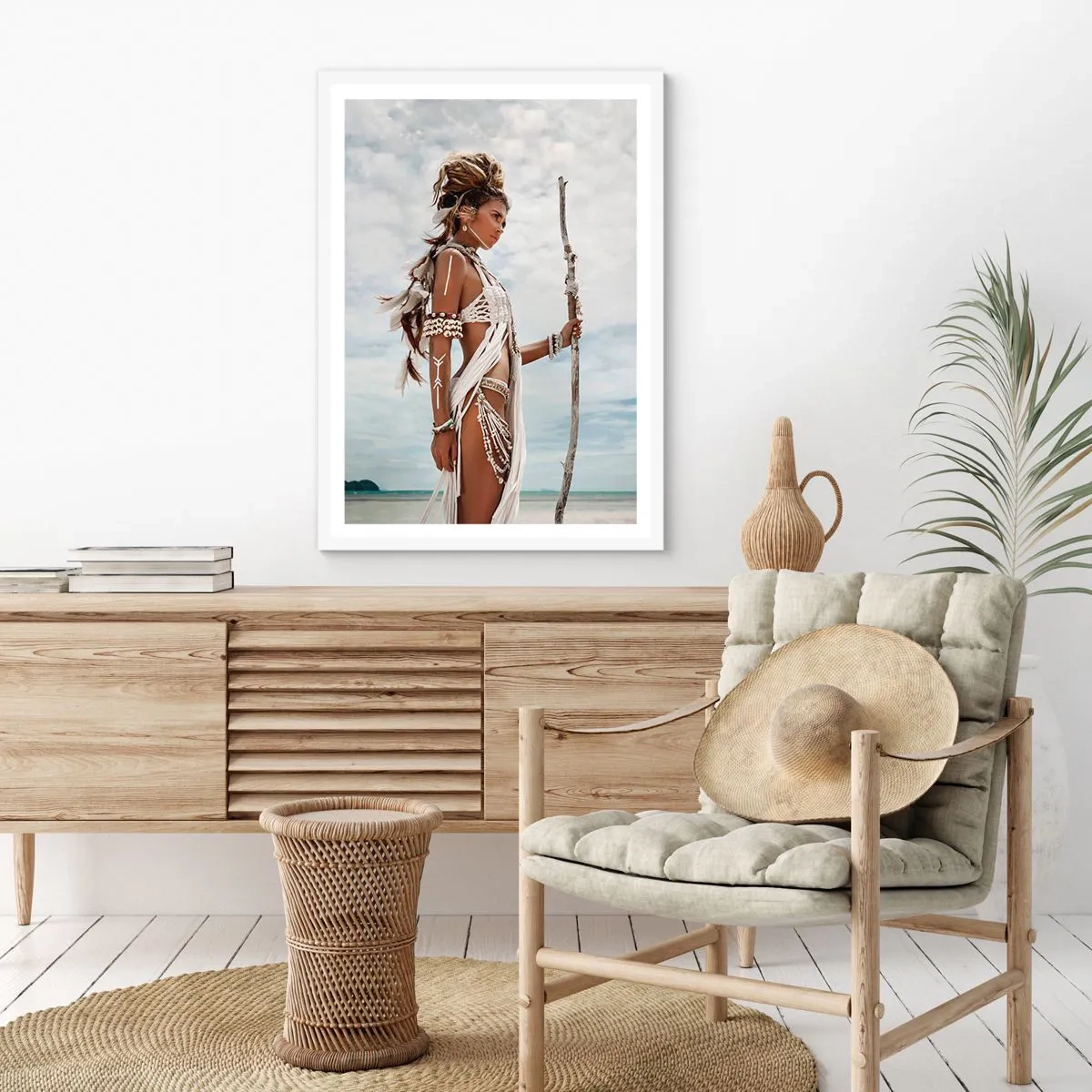 Poszter fekete keretben - A trópusok királynője - 70x100 cm