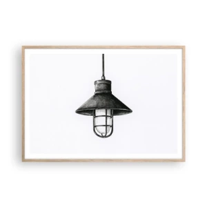 Poszter világos tölgy keretben - Mint évekkel ezelőtt... - 100x70 cm