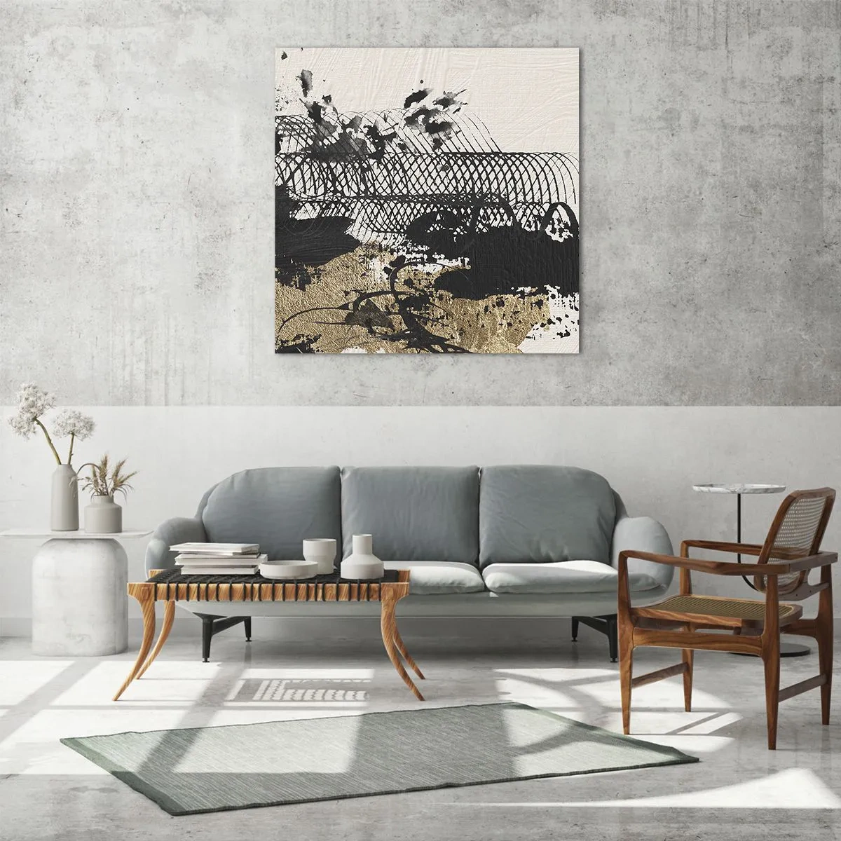 Üveg kép - Szenvedélyes kompozíció - 60x60 cm