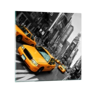 Üveg kép - New York-i napfény cseppjei - 70x70 cm