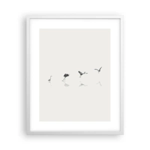 Poszter fekete keretben - Négy egyszerű lépés - 40x50 cm