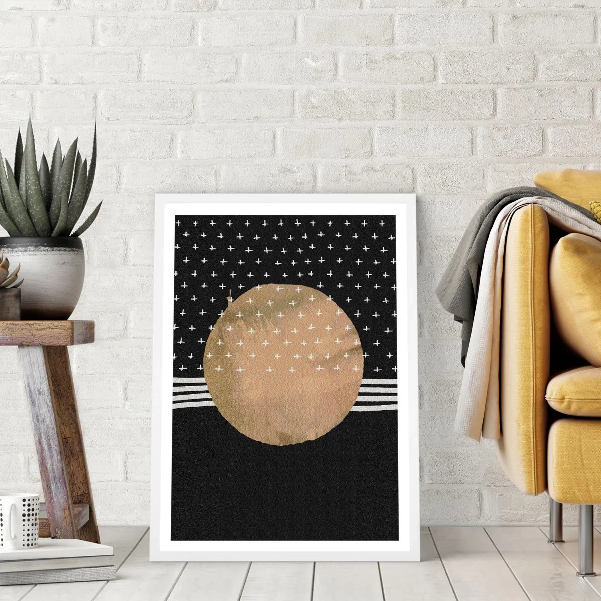 Poszter fekete keretben - Kompozíció: a galaxis zászlaja - 30x40 cm