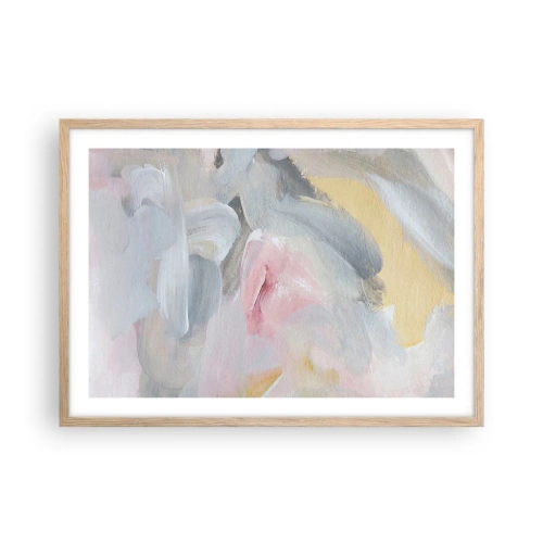 Poszter világos tölgy keretben - Egy pasztell világban - 70x50 cm