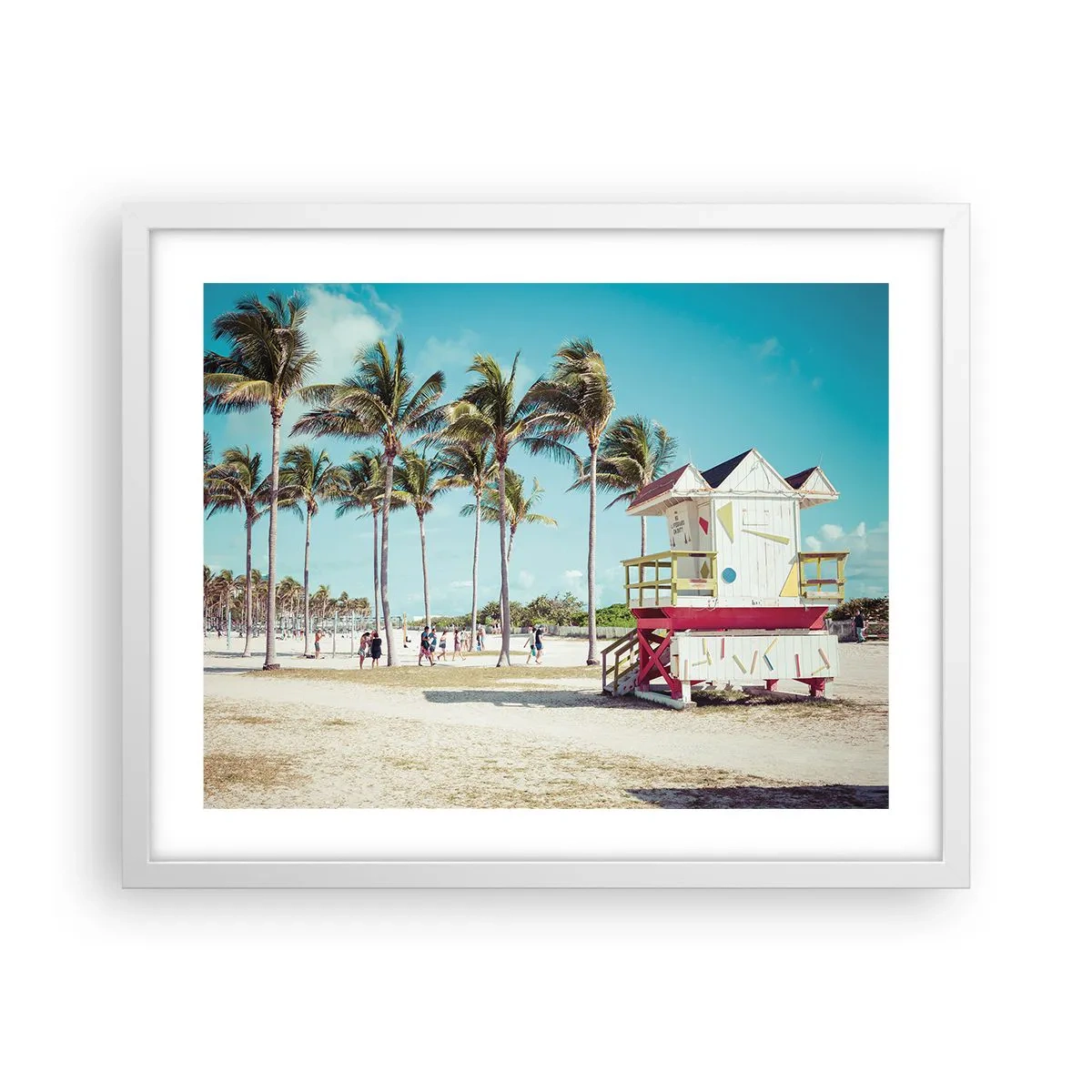 Poszter fekete keretben - Gyönyörű nap vár rád - 50x40 cm