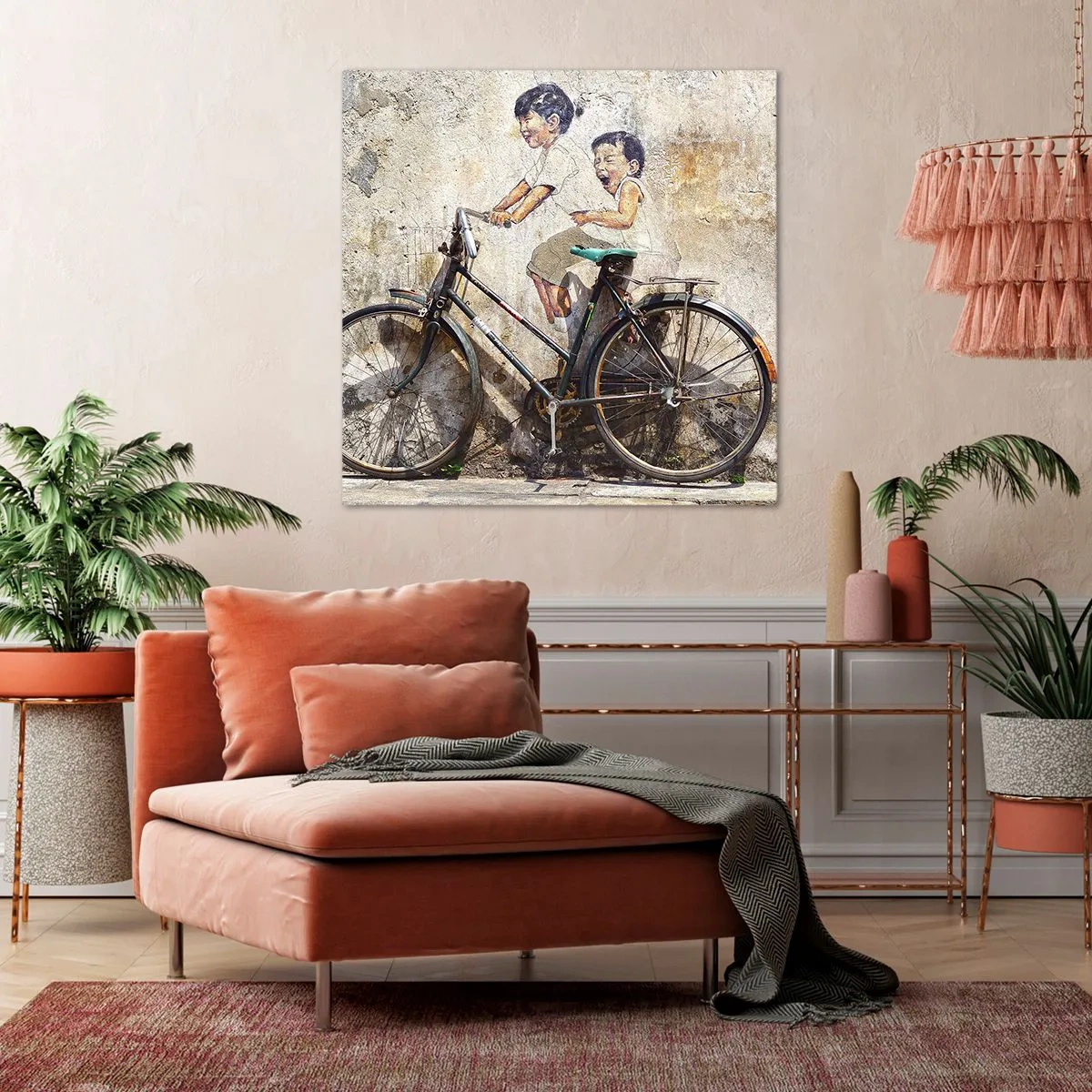 Vászonkép - Igaz, vagy hamis? - 40x40 cm