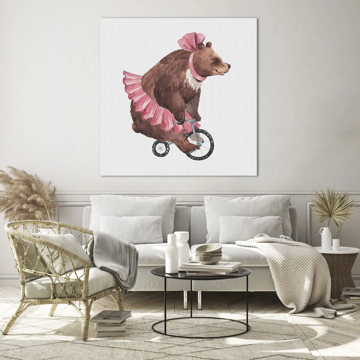 Üveg kép - Micsoda cirkusz! - 70x70 cm