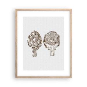 Poszter világos tölgy keretben - Anatómia lecke - 40x50 cm