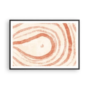 Poszter fehér keretben - Korallkörök - kompozíció - 100x70 cm