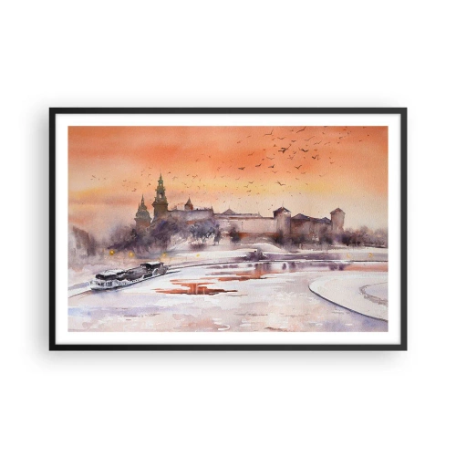 Poszter fehér keretben - Királyi naplemente - 91x61 cm