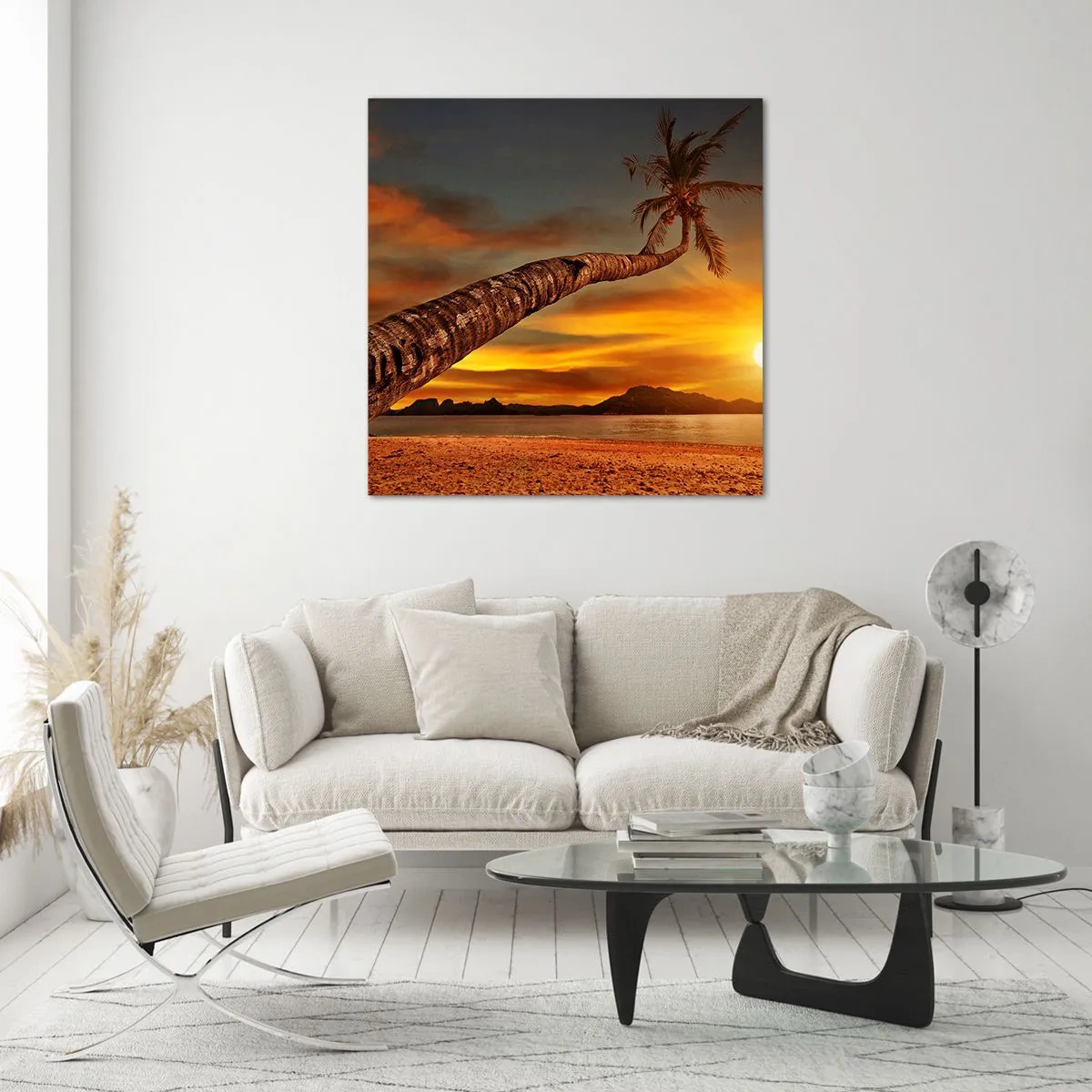 Üveg kép - Egzotikus nyaralás, karibi kaland - 30x30 cm