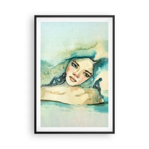 Poszter fehér keretben - Am I blue? - 61x91 cm