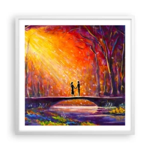 Poszter fekete keretben - Az ég is szereti őket - 60x60 cm