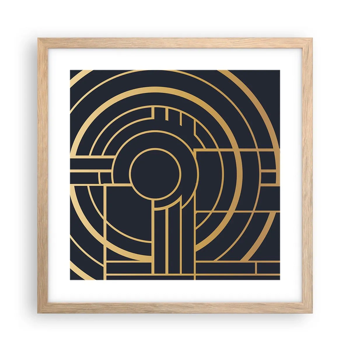 Poszter világos tölgy keretben - A dolgok fordulatai - 40x40 cm