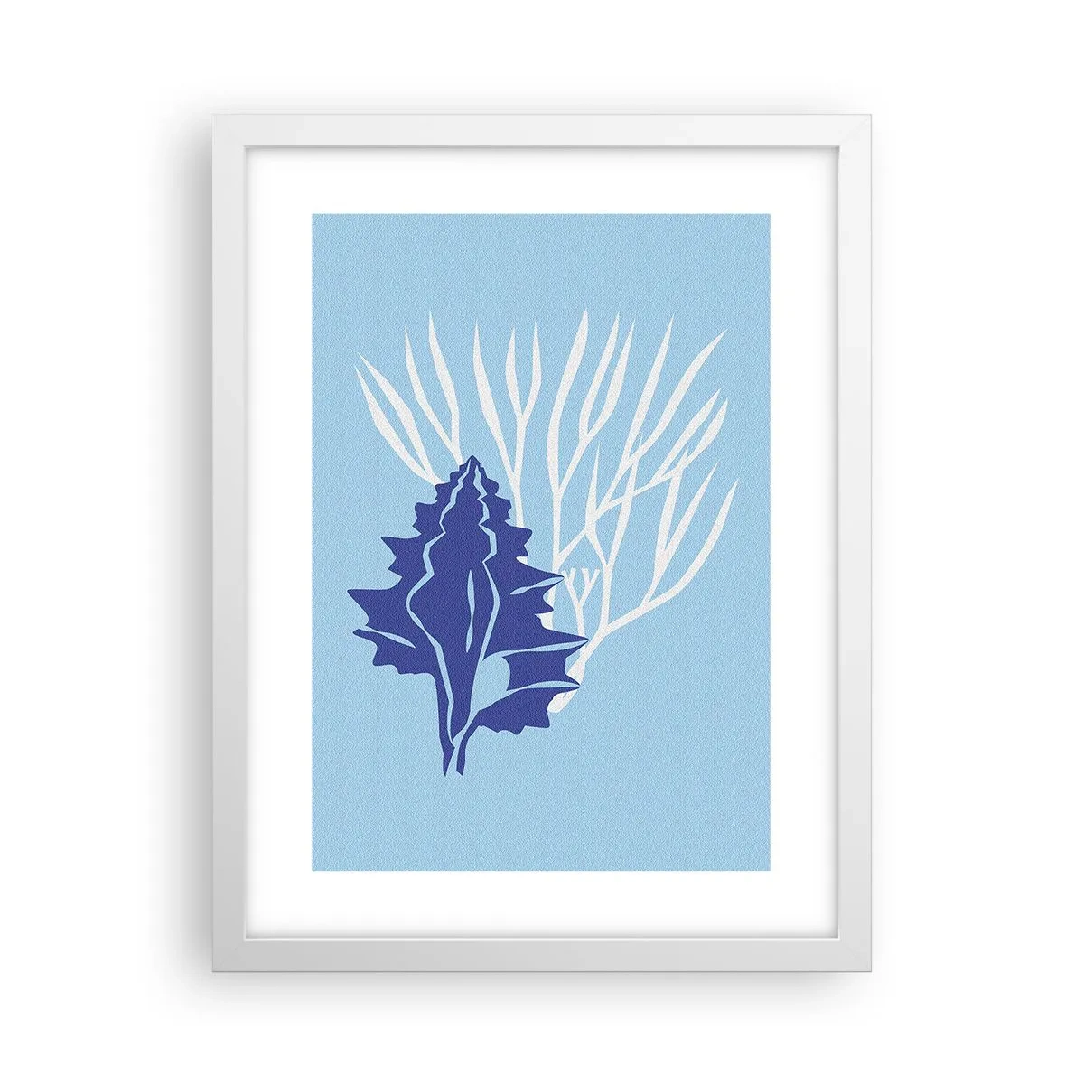 Poszter fekete keretben - Lombos formák - 30x40 cm