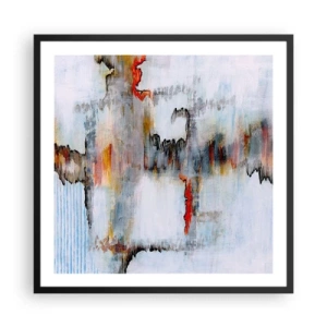 Poszter fehér keretben - Egy bottal a vízen - 60x60 cm