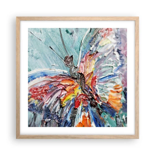 Poszter világos tölgy keretben - A természet által festett - 50x50 cm