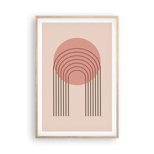 Poszter világos tölgy keretben - Ellenállhatatlan vonzalom - 61x91 cm