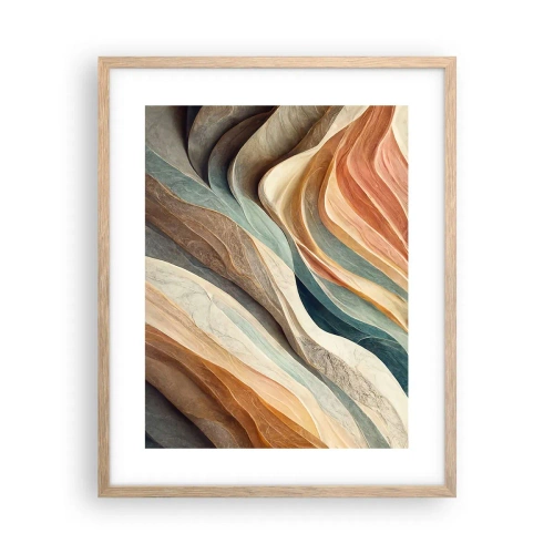 Poszter világos tölgy keretben - Változás előtti pillanat - 40x50 cm