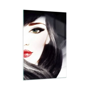 Üveg kép - Zafír tekintet - 70x100 cm