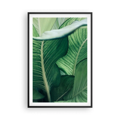 Poszter fehér keretben - Intenzíven zöld élet - 61x91 cm