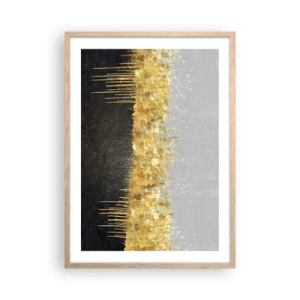 Poszter világos tölgy keretben - Befelé és felfelé - 50x70 cm