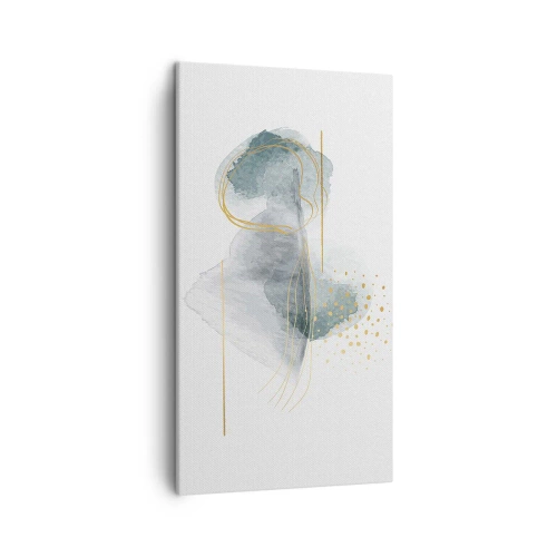 Vászonkép - A szürkeség és az arany kapcsolatáról - 45x80 cm