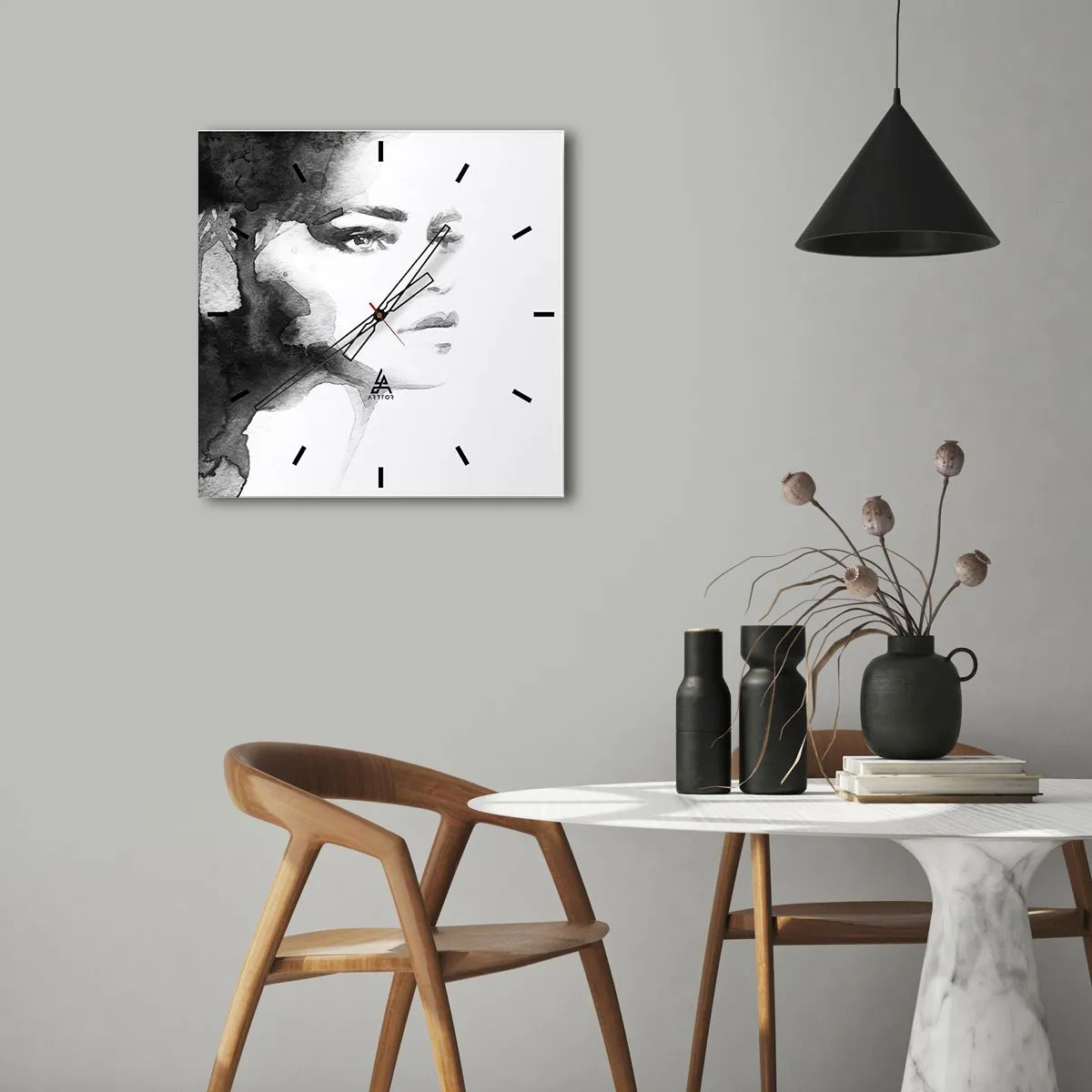 Falióra, Óra - Rejtélyből és ködből készült - 30x30 cm