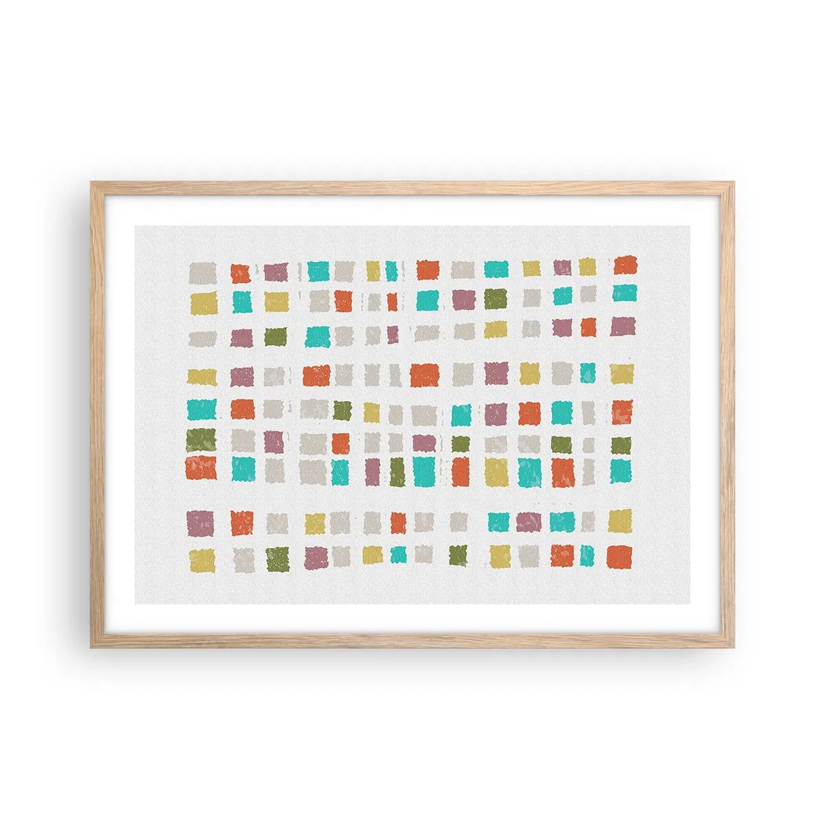 Poszter világos tölgy keretben - Ismeretlen játék - 70x50 cm