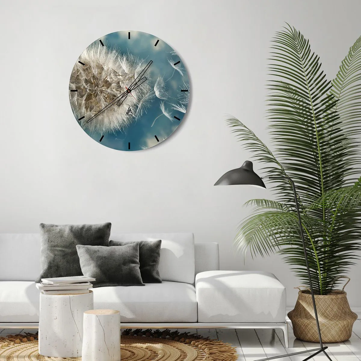 Falióra, Óra - Angyal lehelete - 40x40 cm