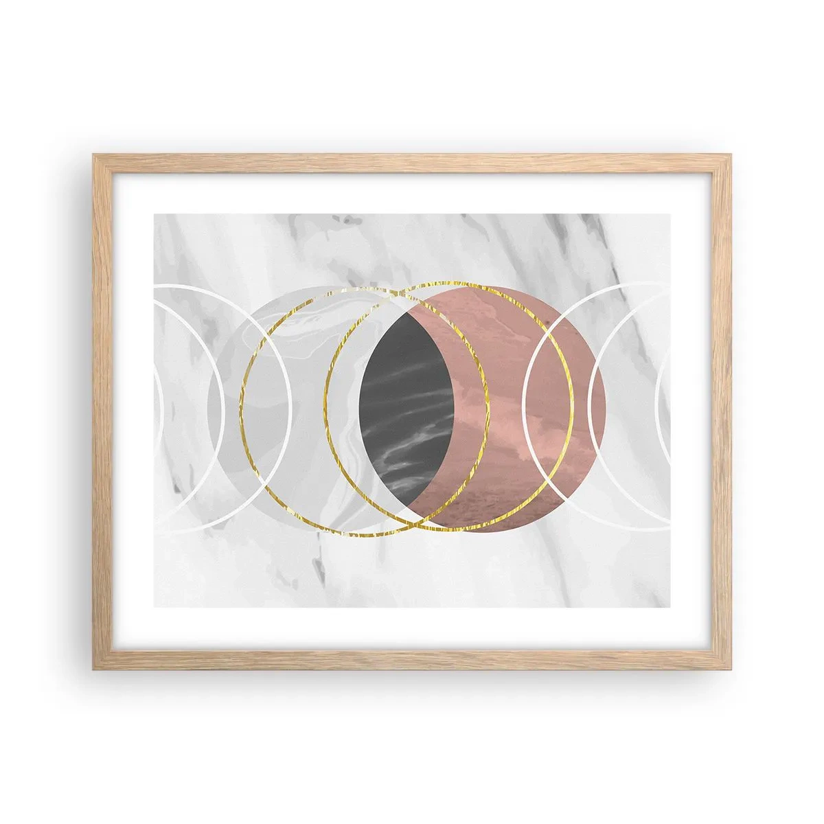 Poszter világos tölgy keretben - A szférák zenéje - 50x40 cm