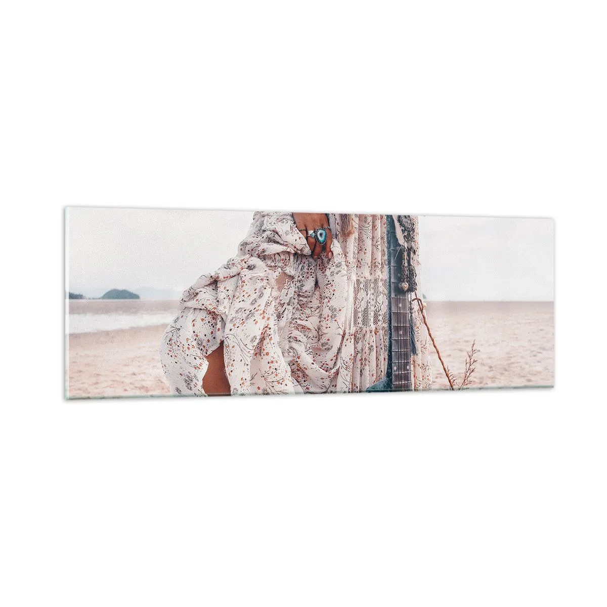 Üveg kép - Hippik az úton - 90x30 cm