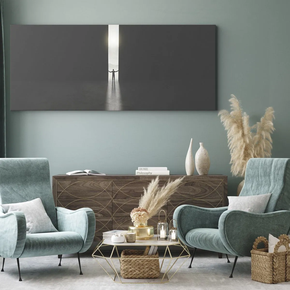 Vászonkép - Egy lépés a fényes jövő felé - 160x50 cm