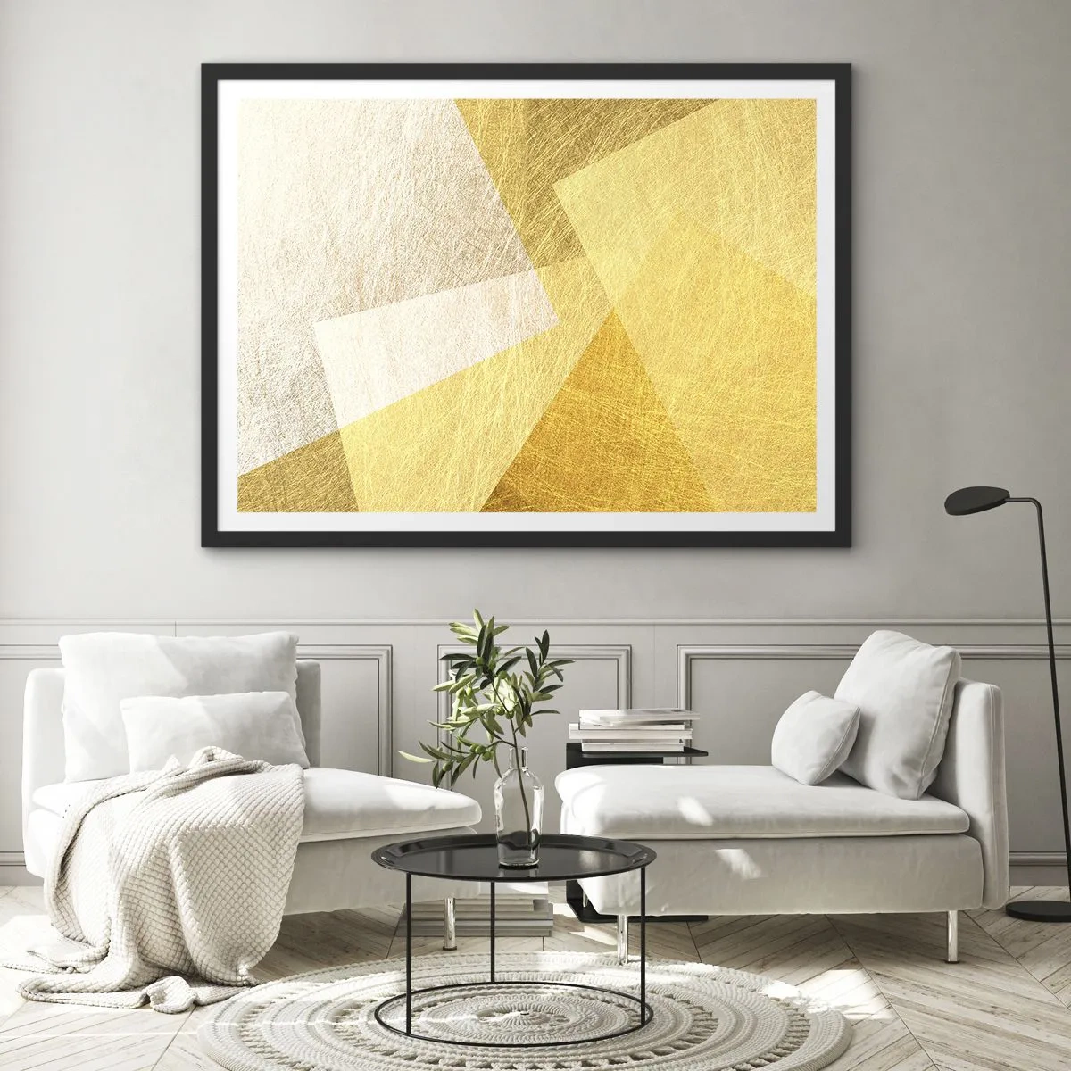 Poszter fehér keretben - A geometria időjárása - 70x50 cm