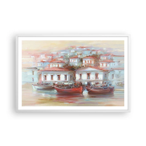 Poszter fekete keretben - Boldog kisváros - 91x61 cm