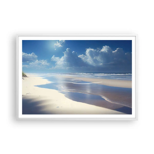 Poszter fekete keretben - Nyaralás a paradicsomban - 100x70 cm