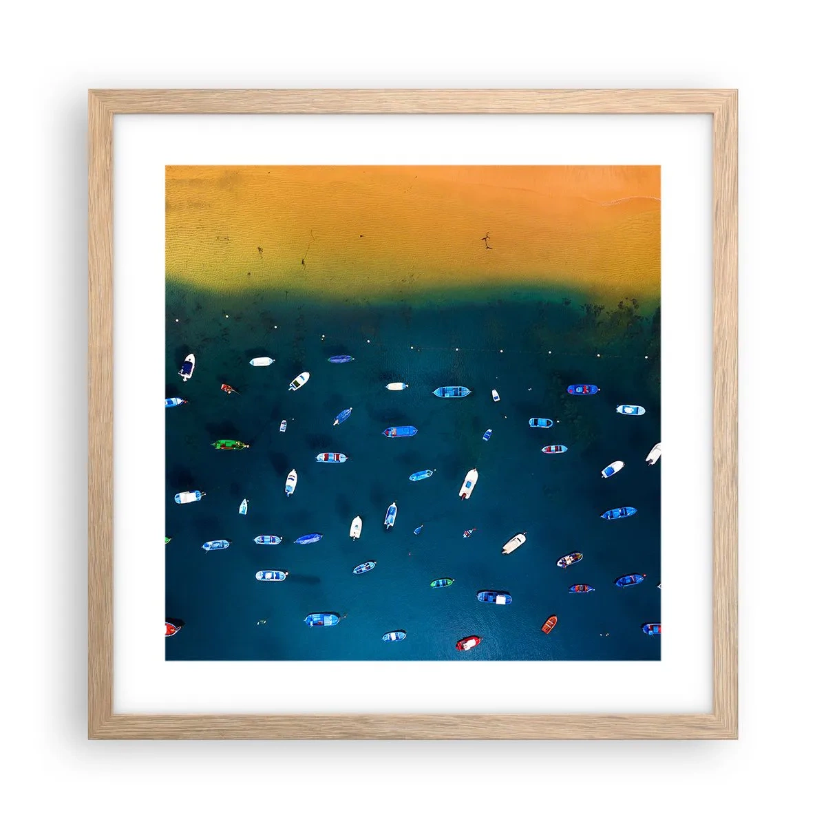 Poszter világos tölgy keretben - Egy ünnepi játék - 40x40 cm