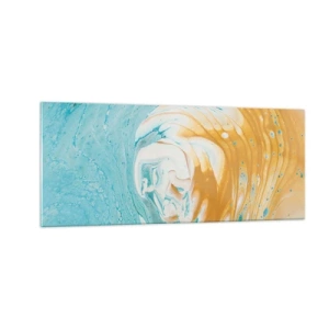 Üveg kép - Pasztell örvény - 100x40 cm