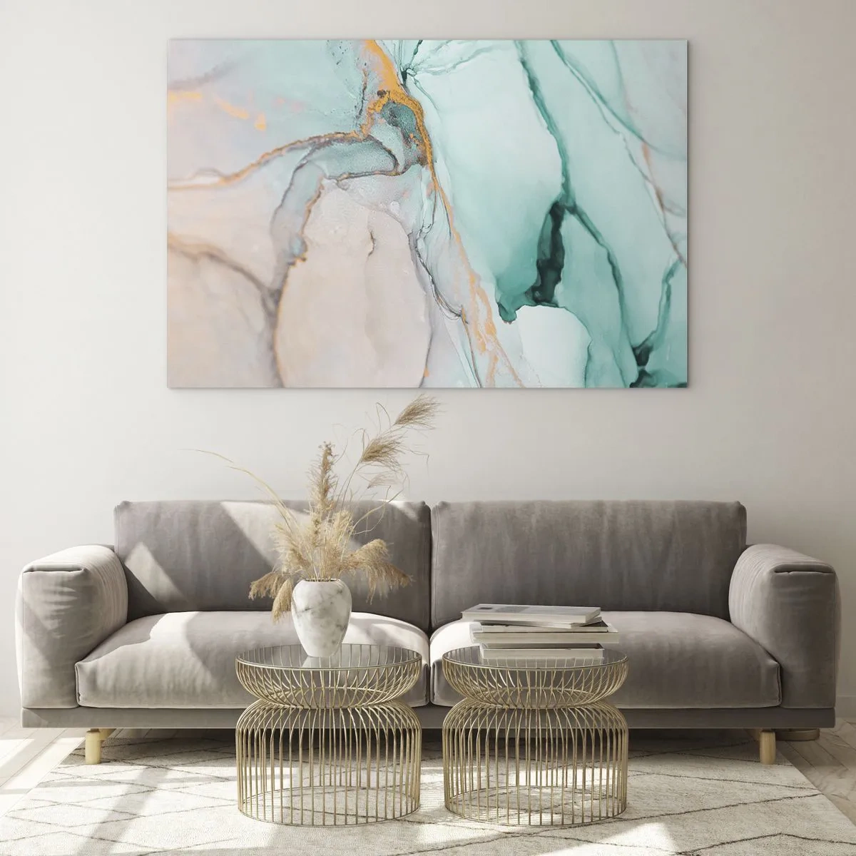 Üveg kép - Formák és színek tánca - 100x70 cm