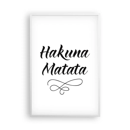 Poszter fekete keretben - A legjobb tanács - 61x91 cm