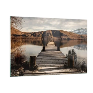 Üveg kép - Táj a csendben - 120x80 cm