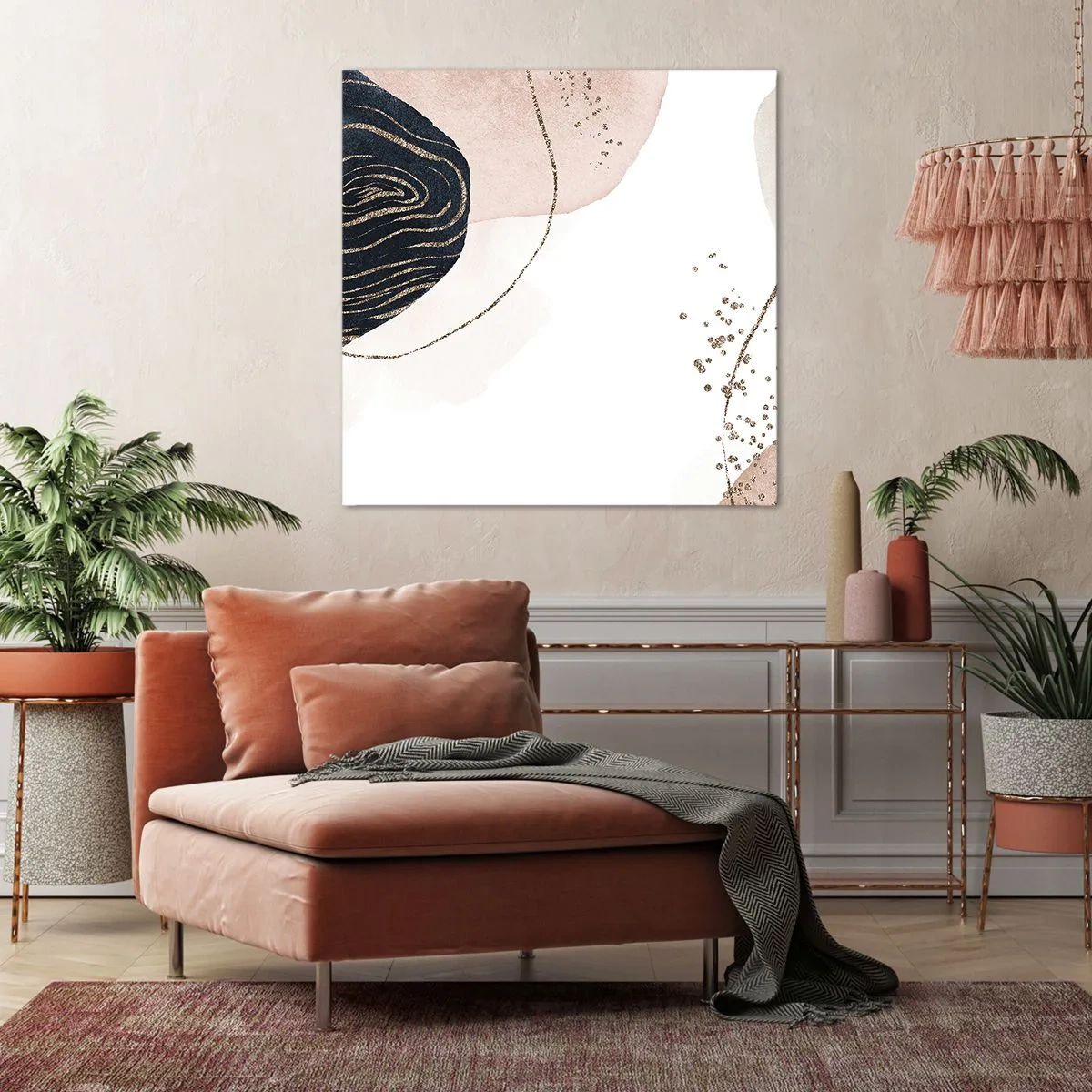 Vászonkép - Minden folyik - 40x40 cm