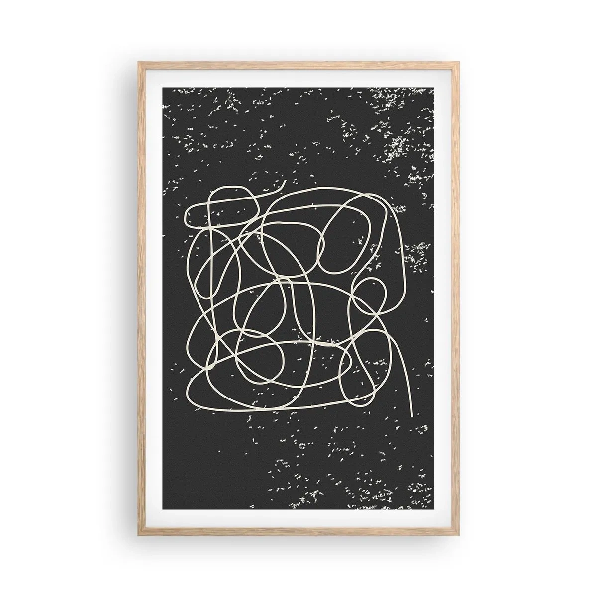 Poszter világos tölgy keretben - Gondolatok elkalandozása - 61x91 cm