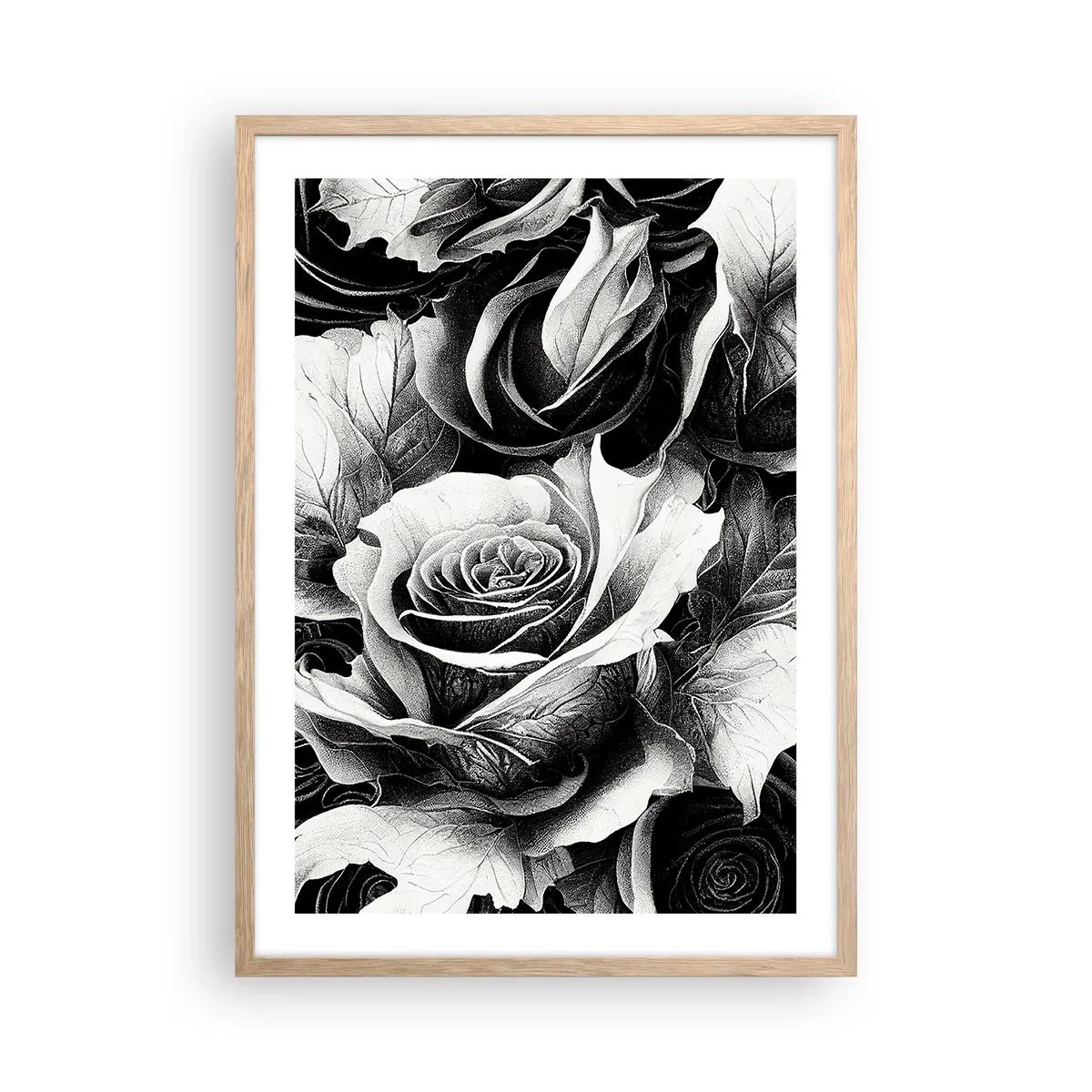 Poszter világos tölgy keretben - Mindig a királynő - 50x70 cm