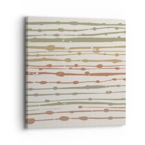 Vászonkép - Zenei színjegyzetelés - 30x30 cm