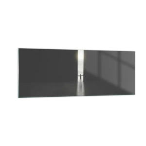 Üveg kép - Egy lépés a fényes jövő felé - 140x50 cm