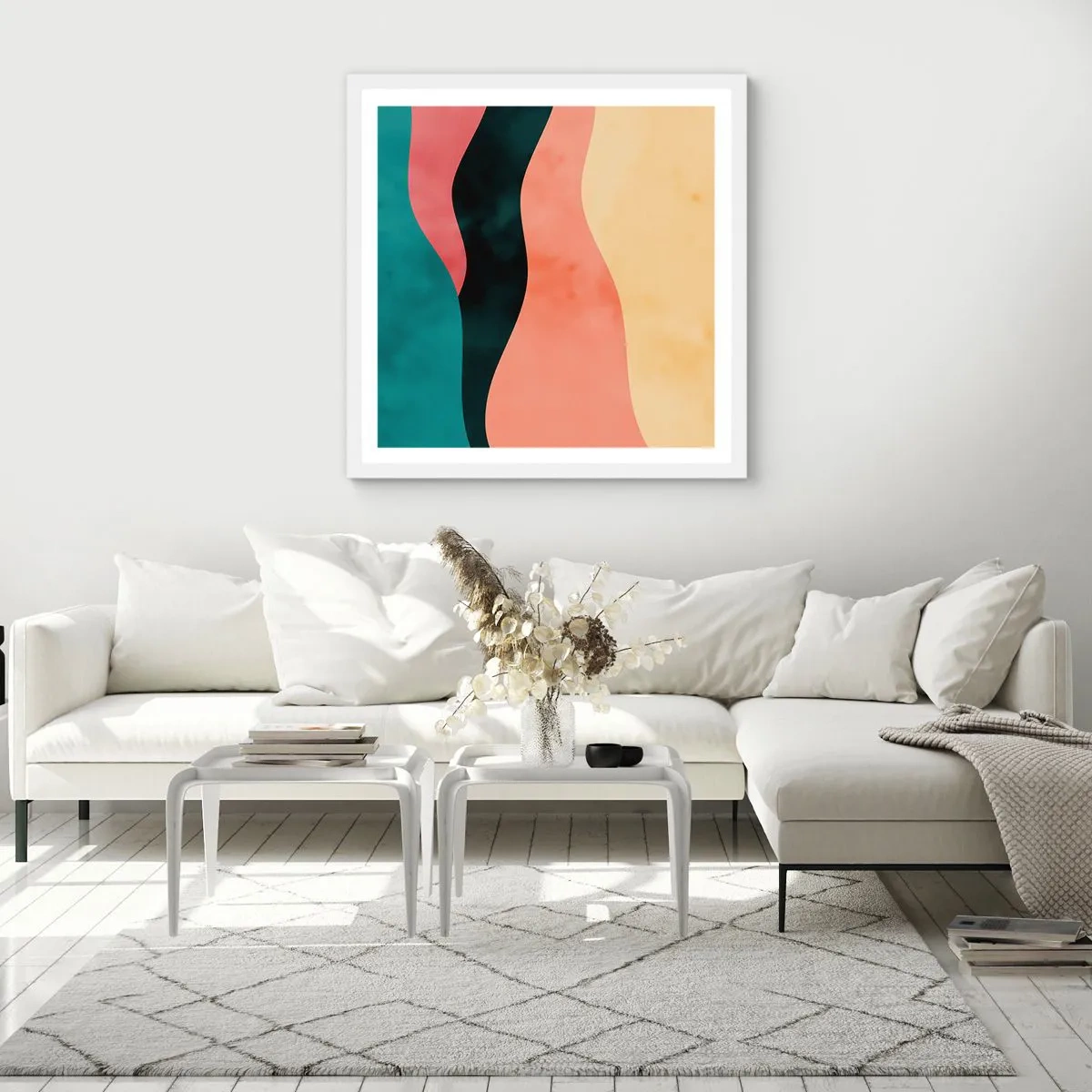 Poszter fekete keretben - Megfelelő összeegyeztethetetlenség - 60x60 cm