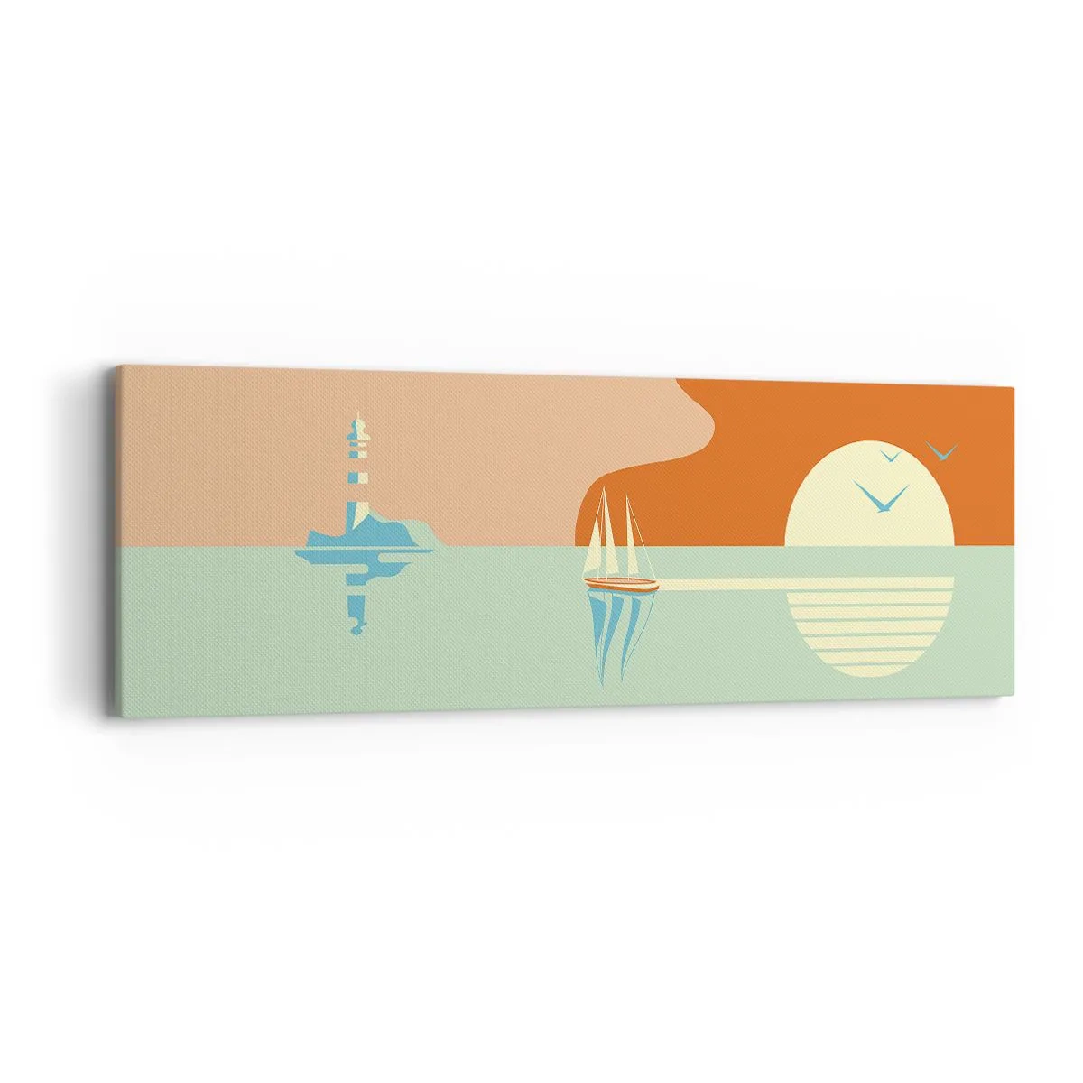 Vászonkép - Tökéletes tengeri tájkép - 90x30 cm